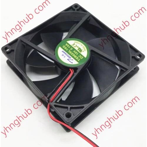 Tianxuan TX9025L18S DC 18V 0.14A 90x90x25mm 2-Wire Server Cooling Fan
