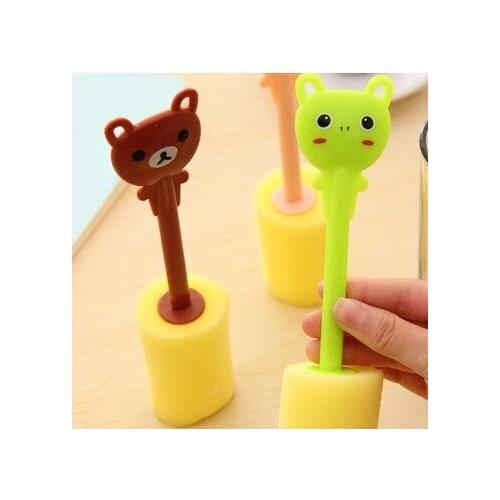 3420 easy bear hands unhurt strong decontamination cup brush kitchen sponge brush clean brush bottle brush