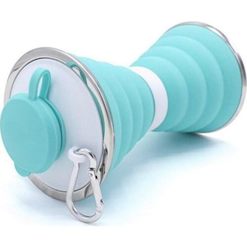 500ML Outdoor Collapsible Water Bag Bottles Camping Hiking Cycling Sports Foldable Water Containers Silicone Bottle