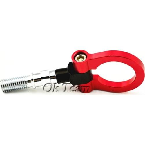Free shipping Japan Models Car Auto Trailer Hook Ring Eye Tow Towing Front Rear Red New Towing Bars
