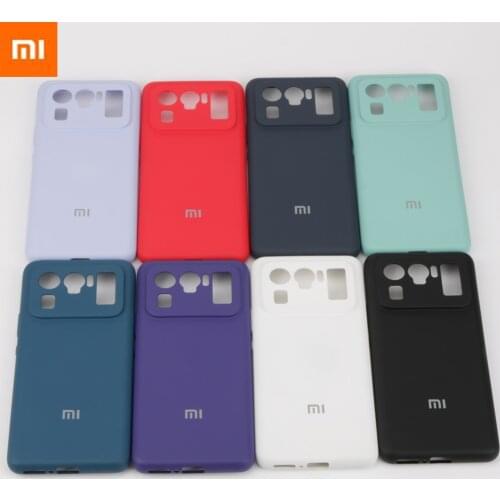 MI 11 Ultra Case Xiaomi 11 Ultra Silky Soft-Touch Liquid Silicone Phone Cover Full Protective Shell Xiaomi MI 11 Ultra With Logo
