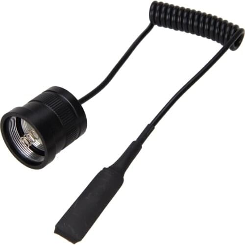 Black Remote Pressure Switch Controller for 710 Hunting Flashlight Torch Light Rat Tail Switch for 24 mm