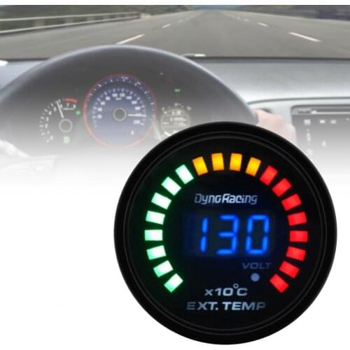 EGT Gauge High Definition LED ABS High Sensitive Automobile Exhaust Gas Temp Gauge for Automobile Exhaust Temperature Meter