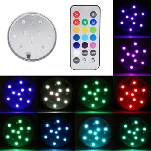 Remote Diving Light 10 Leds Flashing Waterproof Electronic Lighting Fish Tank with remote control waterproof Diving Light