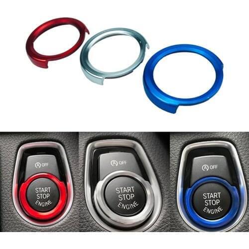 For BMW F30 F31 F33 F34 F36 F48 G30 G31 G01 G05 Interior One-Click Start Button Decorative Circle Refit Accessories Stainless