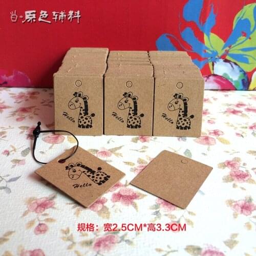 Hot sell jewelry tags Hello tags Size: 30X20mm 500PCS 350gsm paper clothing tag , Price Label Tags