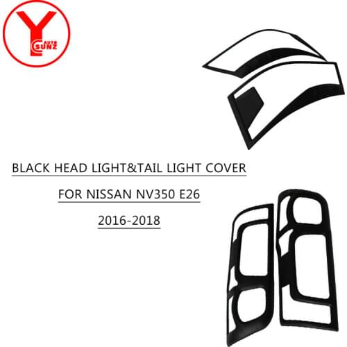 ABS Multi Color Light Cover Accessories Rear Lamp Car Front Lamp Hood For Nissan Urvan Caravan NV350 E26 2016 2017 2018 YCSUNZ