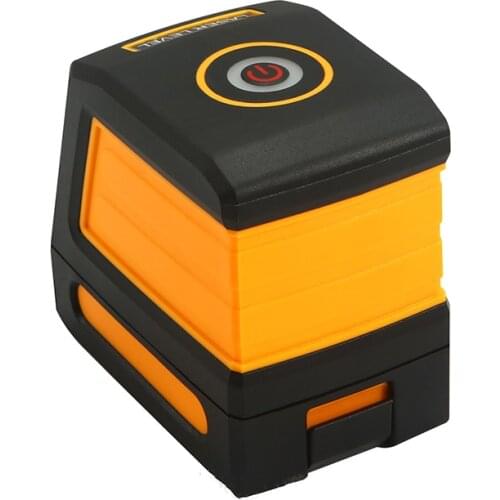 Mini 2 Lines Laser Level Self-leveling Vertical & Horizontal Red Beam Cross Line 635nm Battery Powered Laser Level for Wall