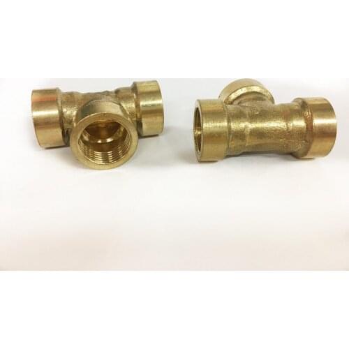 Free shipping Copper pipe fitting G1/8" female tee brass Pipe fitting, plumbing brass fittings, copper three contact