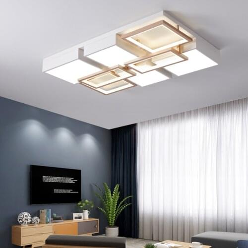 Fashion Simplicity Square LED Ceiling Light Modern Ceiling Lamp Home Decoration For the Living Room Bedroom Chandeliers Ceiling