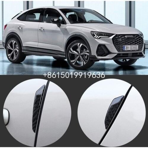 For Audi Q2 Q3 Q5 Q8 Q7 Car Side Door Edge Guard Bumper Trim Protector 4pcs PVC carbon fiber Stickers
