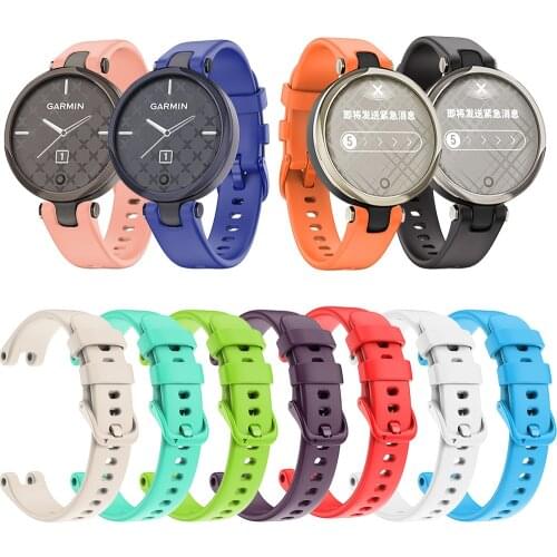 New Suitable For Garmin Lily Women’s Fitness Sport Strap Black Buckle Soft Silicone Strap For Garmin Lily Silicone Strap