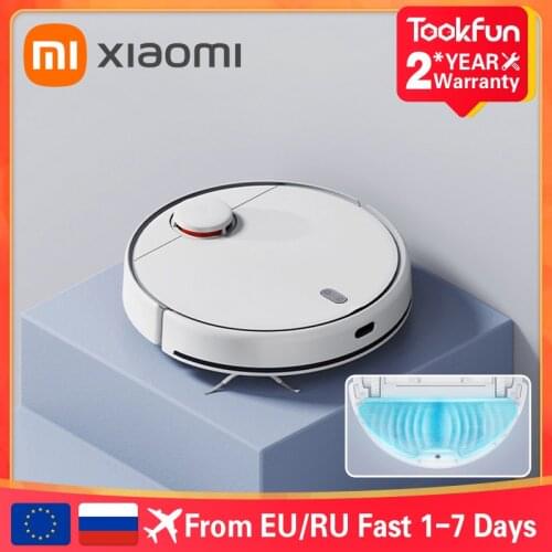 New XIAOMI MIJIA Robot Vacuum Cleaner Mop 2 Sweeping Washing Vibration Mopping 2800PA Cyclone Suction WIFI APP Smart Planned Map