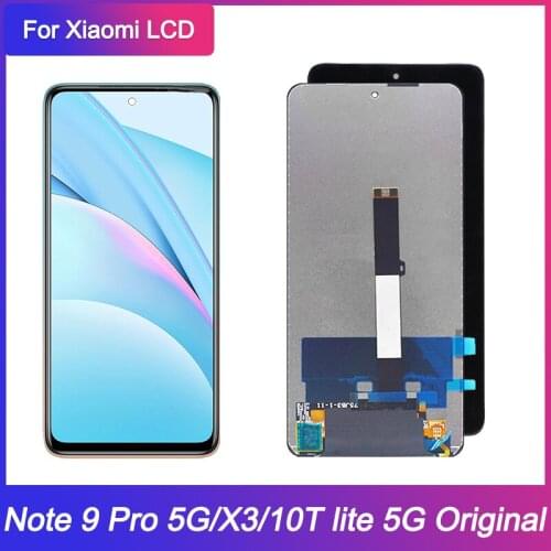 Original AMOLED for Xiaomi Redmi Note 9 Pro 5G LCD Screen Digitizer Assembly For Xiaomi Mi 10T Lite LCD Screen