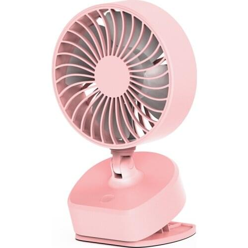 IHoven Portable USB Table Fan Clip-on Type Rechargeable Cooling Mini Desk Fan 360 Degree Rotation Adjustable Clip-on Fans