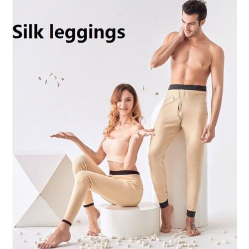 Camel silk wool warm winter pants women thermal underwear men merinos long johns mens leggins pantyhose clothing man thermo long
