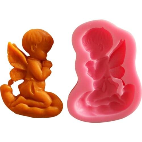Angel Silicone Moulds Handmade Soap Chocolate Mold Sugar Craft Fondant Cake Decorating Tools