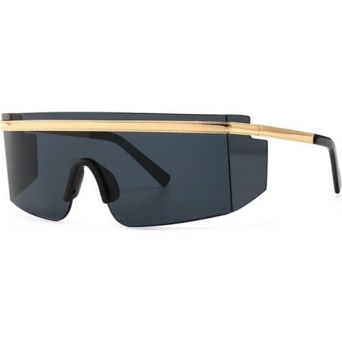 Newest Oversize Modern Fashion Sunglasses For Women And Men Rimless Luxury Glamour Designer Woman Sun Glasses