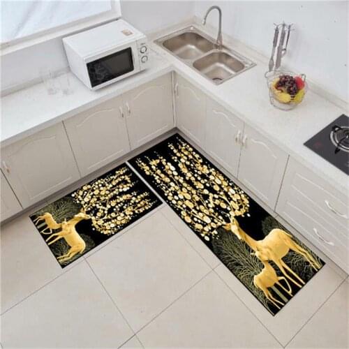 Modern Kitchen Mat Long Strip Bedroom Entrance Doormat 3D Animal Anti-slip Living Room Balcony Rugs Hallway Carpet Home Decor