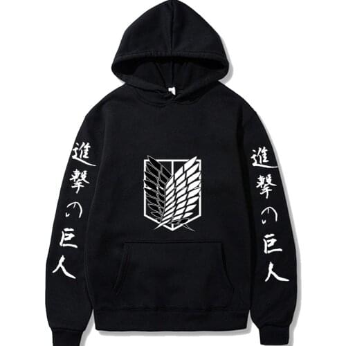 2021 spring anime Attack On Titan Hoodies Casual Pullovers Tops Men Womens Sweatshirts Attack On Titan boy/girls hoody Tracksuit