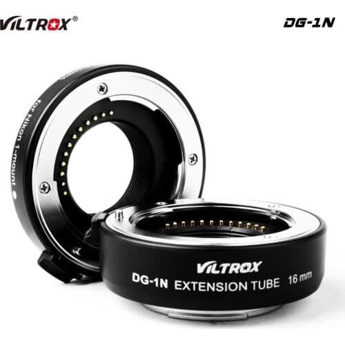 Viltrox DG-1N Auto Focus Macro Extension Tube Lens Adapter 10mm+16mm for Nikon 1 mount V1 V2 S1 J1 J2 J3 J4 J5 AW1Mount Adapter