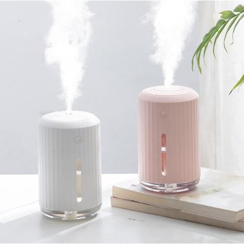 320ml Mini Humidifier USB Aromatherapy Wireless Aroma Essential Oil Diffuser Air Humidificador with Colorful Light Rechargeable