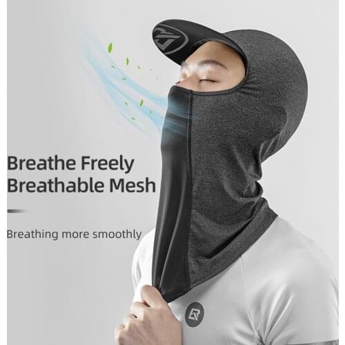 ROCKBROS Breathable Fit With Helmet Bicycle Moto Hat Men MTB Bike Cycling Caps For Men Women Anti-UV Cycling Fishing Headwear