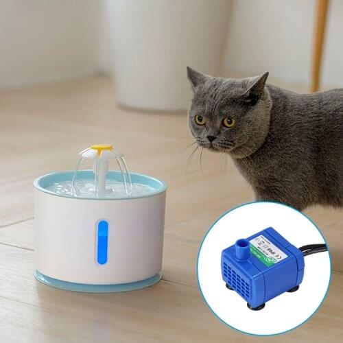 Pet Water Fountain Pump, Automatic Cat Water Fountain Pump Suitable for Cats, Dogs, Multiple Pets Water Dispenser