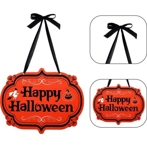 2PCS Halloween House 5mm Thick Felt Ghost Festival Hanging Tag Party Ornaments Witch Indoor and Outdoor Party Decoration