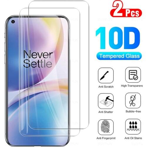 2pcs full cover 1+ nord2 glass tempered glasses for one+ oneplus nord2 nord 2 5g 6.44" glas anti-scratch screen protector film