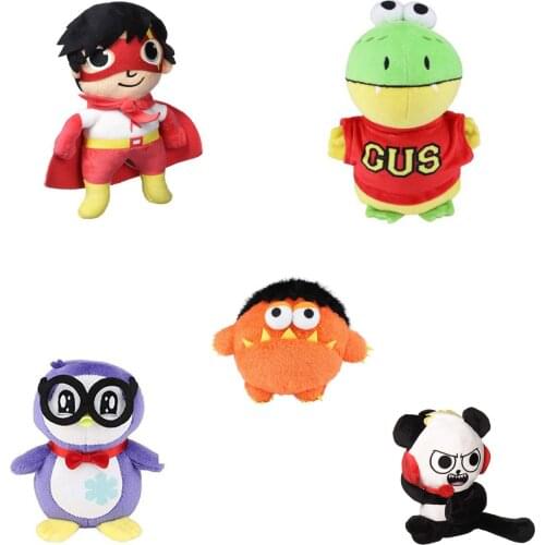 5PC/Lot 18CM New Ryans Toys Review Plush Toys Ryan’s World Panda Dinosaur Penguin Stuffed Dolls Kids Children