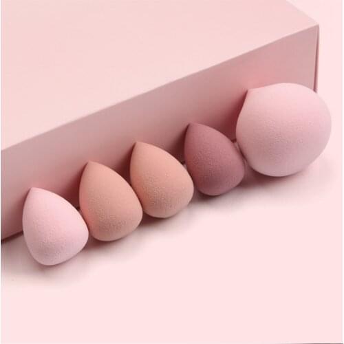 5PCS Mini Makeup Sponge Wet Become Bigger BB Cream Cosmetic Puff Foundation Concealer Powder Puff Beauty Make up Tool New