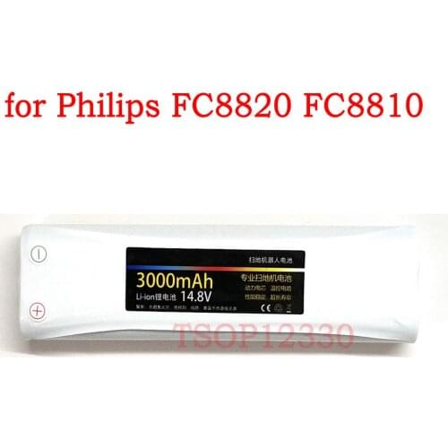 100% NEW High Quility 14.8V 3000mAh 18650 Li-ion Battery side brush for Philips FC8820 FC8810 Large capacity battery