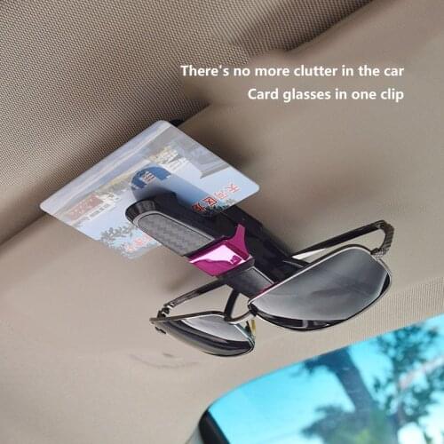 Car carbon fiber practical car glasses clip Sunglasses clip car clip bill clip car interior accessories