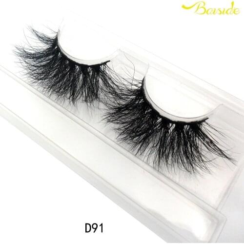 Baiside lashes 3d mink eyelashes vendor false eyelashes 25mm eyelashes free shipping