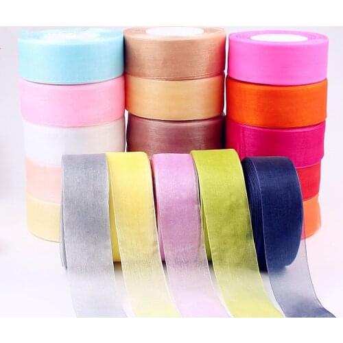 Suoja color U PICK (5 yards/lot) 2" 50mm 5cm organza ribbons wholesale gift wrapping decoration Christmas ribbons
