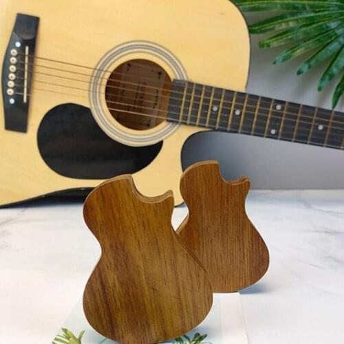Wood Guitar Pick Acoustic Electric Bass Plectrum Mediator Musical Instrument Guitar Parts Accessories Tool Box Holder Collector