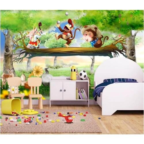 Custom photo wallpaper 3d wallpaper for walls 3 d Childrens park, the zoo beautiful cartoon murals childrens room wall decor
