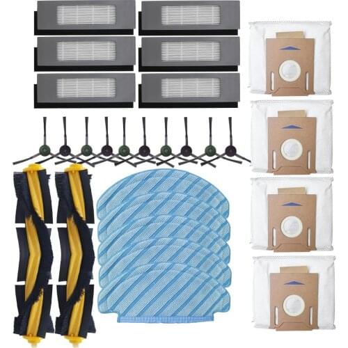 Main / Side Brush For ECOVACS DEEBOT OZMO T8 / T8 AIVI Robot Vacuum Cleaner Dust Bag Filter Disposable Mop Cloth Accessories