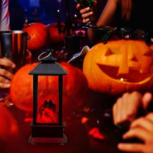 Halloween LED Flame Lantern Simulated Fireplace LED Flame Lamps Flame Effect Light Bulb Living Room Decor Halloween Decoration