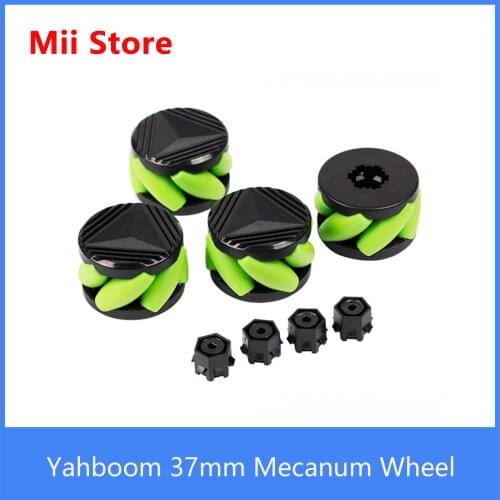 Yahboom 37mm Mini Mecanum Wheel For Omnidirectional Mobile Universal Tire Robot Trolley With Free N20 Motor Coupling