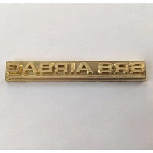 Airbag brass mould for dashboard steering wheel embossing