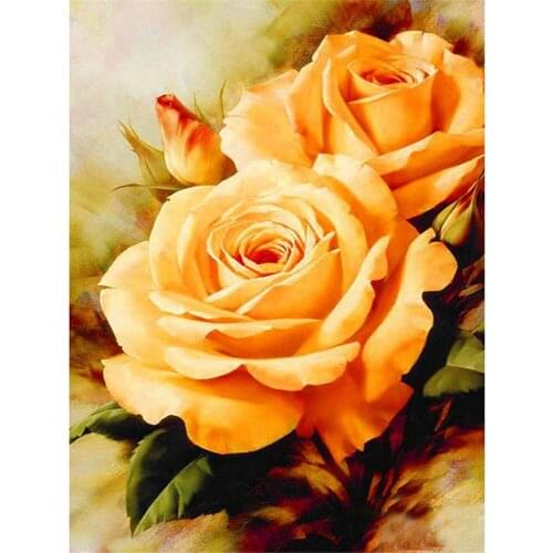 Flower Poppy DIY Embroidery 11CT Cross Stitch Kits Needlework Craft Set Printed Canvas Cotton Thread Home Decoration Design