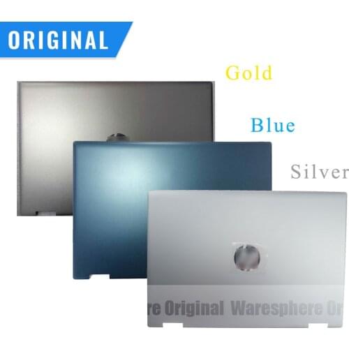 New Original LCD Back Cover for HP PAVILION X360 14-DW Rear Lid Case L96483-001 L96484-001 L96485-001 Golden Silver Blue