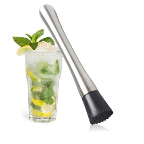 Mixing stick Ice breaker stainless steel mixer cocktail lemon fruit masher bar tool home bars cocktail accessories