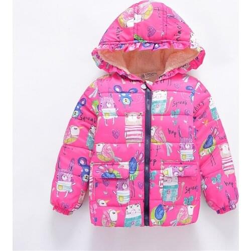 Newborn Clothes Infant Autumn Winter Outerwear Baby Girls Jackets Hooded Coats For Baby Down Jacket Long Sleeve Coat 0 to 5 Y