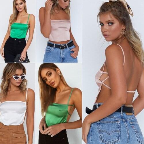 Sexy Womens Summer Leopard Camis Tanks Crop Tops Ladies Backless Tees Bandeau Sleeveless Vest Camis Tops Clubwear