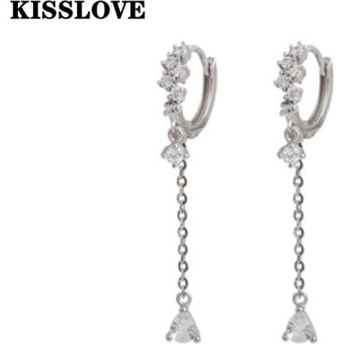 KISSLOVE Earing Simple Retro Drop Earrings Crystals Ear Hooks All-Match Temperament Jewelry for Women Wedding Party Gifts