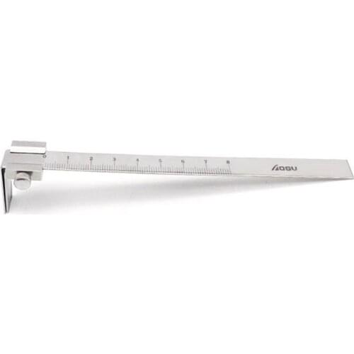 Dental Vertical Measuring Ruler Stainless Steel Measuring Ruler Vertical Distance Measuring Caliper Stomatology Measurement