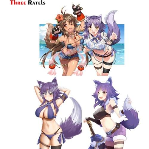 Three Ratels B518 Makoto Princess Connect Waterproof Property Stickers For Bmw E90 Auto Accessory Vinyl Material Decals